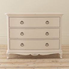 Willis & Gambier Ivory Bedroom 3 Drawer Low Chest