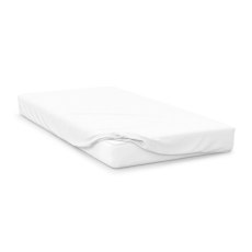Belledorm Jersey 38cm White Fitted Sheet