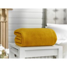 Snuggletouch Mustard Throw 140x180