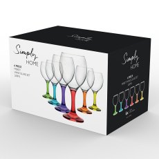 Simply Home Set of 6 Misket Wine Glasses