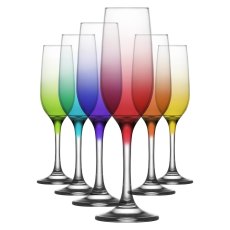 Simply Home Set of 6 Ombre Flutes