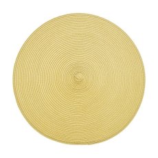 Walton & Co Circular Ribbed Placemat Saffron