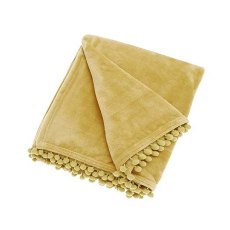 Walton & Co Cashmere Touch Throw Saffron