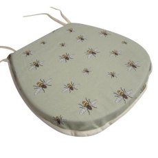Honey Bees Green Seat Pad Honey Bees Green Seat Pad