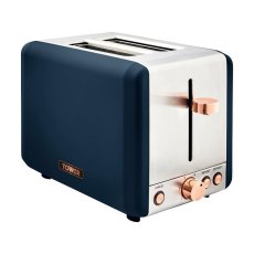 Tower Cavaletto 2 Slice Toaster Blue Tower Cavaletto 2 Slice Toaster Blue