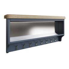 Heritage Blue Hall Bench Top Heritage Blue Hall Bench Top