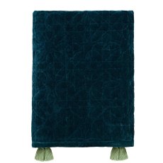 Honeysuckle & Tulip Mulberry Quilted Throw