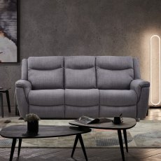 Mayfair 3 Seater Power Recliner in Grey Mayfair 3 Seater Power Recliner in Grey