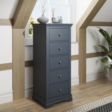 Sorrento Midnight 5 Drawer Wellington Sorrento Midnight 5 Drawer Wellington