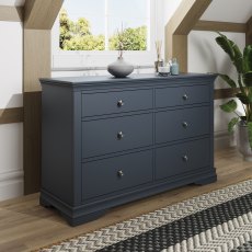 Sorrento Midnight 6 Drawer Chest Sorrento Midnight 6 Drawer Chest