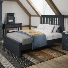 Sorrento Double Bed in Midnight