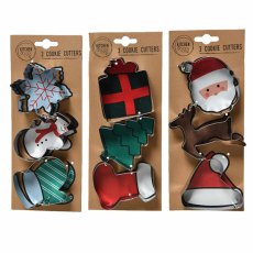 Christmas Cookie Cutters pack of 3 Christmas Cookie Cutters pack of 3
