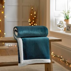 Blackbrook Sherpa Lined throw Petrol Blackbrook Sherpa Lined throw Petrol