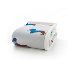 Smart Dogs Sherpa Lined Throw Smart Dogs Sherpa Lined Throw