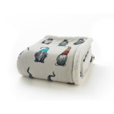Gonks 21 Sherpa Lined Fleece Throw Gonks 21 Sherpa Lined Fleece Throw