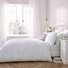Laura Ashley Emma Seersucker Single Duvet Cover Set