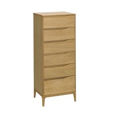 Ercol Rimini 6 Drawer Tall Chest