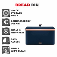 Tower Cavaletto Bread Bin Blue