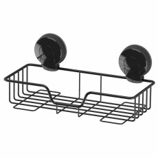 Suctionloc Rectangular Basket Black