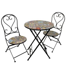 Kaemingk Braga Iron Tea for Two Bistro Set Kaemingk Braga Iron Tea for Two Bistro Set