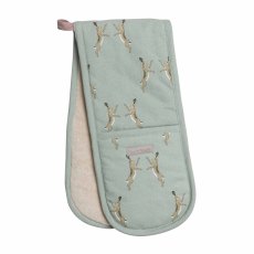 Sophie Allport Boxing Hares Double Oven Glove Sophie Allport Boxing Hares Double Oven Glove