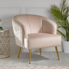 Bella Accent Chair Blush