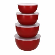 KitchenAid set of four Prep Bowls in Red KitchenAid set of four Prep Bowls in Red