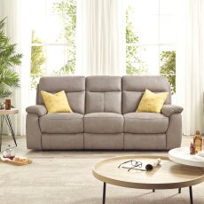 Harrison 3 Seater Power Recliner Sofa - Elephant Grey