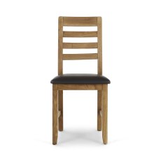 Fenwick Dining Chair in Brown PU Fenwick Dining Chair in Brown PU