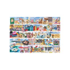 Gibsons Deckchairs and Donkeys 1000 Piece Puzzle