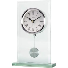 Acctim La Collina Silver & Glass Clock Acctim La Collina Silver & Glass Clock