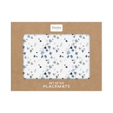 Denby Elements Terrazzo Blue Set of 6 Placemats