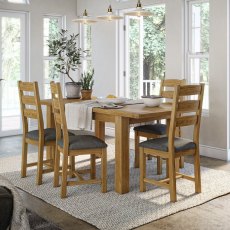 Burlington 1.5m Extending Table and 4 Chairs Burlington 1.5m Extending Table and 4 Chairs