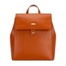 David Jones Cognac Flap Top Backpack David Jones Cognac Flap Top Backpack