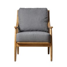Romeo Accent Chair in Dark Grey Linen Romeo Accent Chair in Dark Grey Linen