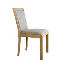 Sevenoaks Low Back Dining Chair in Grey Fabric Sevenoaks Low Back Dining Chair in Grey Fabric