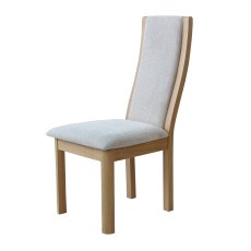 Sevenoaks High Back Dining Chair in Natural Fabric Sevenoaks High Back Dining Chair in Natural Fabric