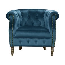Alexander & James Jude Chair in Plush Peacock