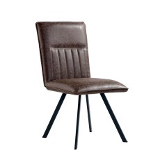 Hancock Dining Chair in Brown PU Hancock Dining Chair in Brown PU