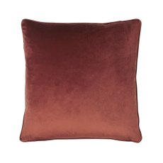 Wisteria Printed Velvet Cushion Sienna