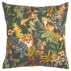 Forest Fox Repeat Cushion Grey Forest Fox Repeat Cushion Grey