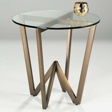 Angle Circular Side Table