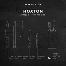 Barbary & Oak Hoxton Vintage 5 Piece Knife Set