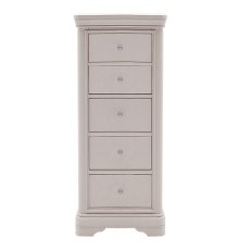 Mabel 5 Drawer tall chest in Bone