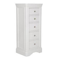 Mabel Bone 5 Drawer Tall Chest