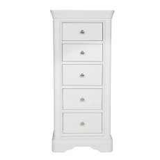 Mabel Bone 5 Drawer Tall Chest