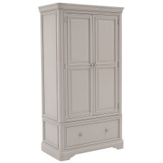 Mabel 2 Door 1 Drawer wardrobe in Bone