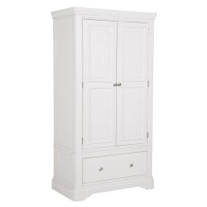 Mabel Bone 2 Door 1 Drawer Wardrobe