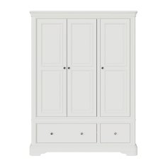 Mabel Bone 3 Door 2 Drawer Wardrobe