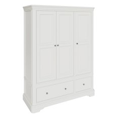 Mabel Bone 3 Door 2 Drawer Wardrobe